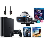 PlayStation VR Launch Bundle 3 Items:VR Launch Bundle,PlayStation 4 Slim 500GB Console - Uncharted 4,VR Game Disc Eagle Flight VR
