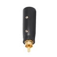 thumbnail image 4 of Adaptador RCA a XLR Adaptador RCA macho a XLR macho de aleación de zinc chapado en oro para micrófono mezclador de guitarra, 4 of 14