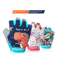 thumbnail image 2 of Guantes de seguridad deportivos para niños, guantes de ciclismo, patinaje sobre ruedas, protector de manos con dibujos animados impresos, guantes antideslizantes de medio dedo para niños y, 2 of 5
