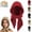 Red, variant on Embellished Knit Bonnet, Winter Knitted Hooded Hat Scarf, 2-in-1 Long Shawl Wrap for Women