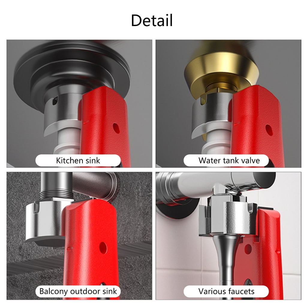 Sink Faucet Wrench Plumbing Repair Tool Handle Double Head Wrench Spanner Tool Installer Wrench Set for Bathroom