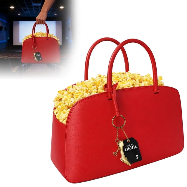 Popcorn Bucket Classic Cartoon Character Design with Adjustable Cover for Snack Lovers Snack Container Movie Night Decor & Collectibles Gift Graduation Gift