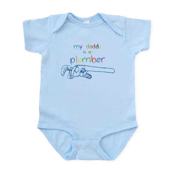 CafePress - My Daddy Plumber Infant Bodysuit - Baby Light Bodysuit, Size Newborn - 24 Months