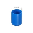 thumbnail image 2 of Unique Bargains 50pcs Rubber End Caps Cover 15mm Vinyl Screw Thread Protector Round PVC Vacuum Caps for Screw Bolt Pipes, Blue, 2 of 5