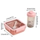 thumbnail image 3 of Fiambrera Portátil de Plástico, Diseño Multifuncional, Gran Capacidad, Compartimentos Divididos, Cubiertos Integrados, Ideal para La Oficina, Picnic o La Escuela, 800 Ml de Capacidad, Incluy, 3 of 3