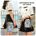 thumbnail image 6 of FORMRS Crossbody Bag for Women Quilted Travel Shoulder Cell Phone Purse with Chain Strap Handbag, Yellow Hand Drawn Sailboats, 6 of 7