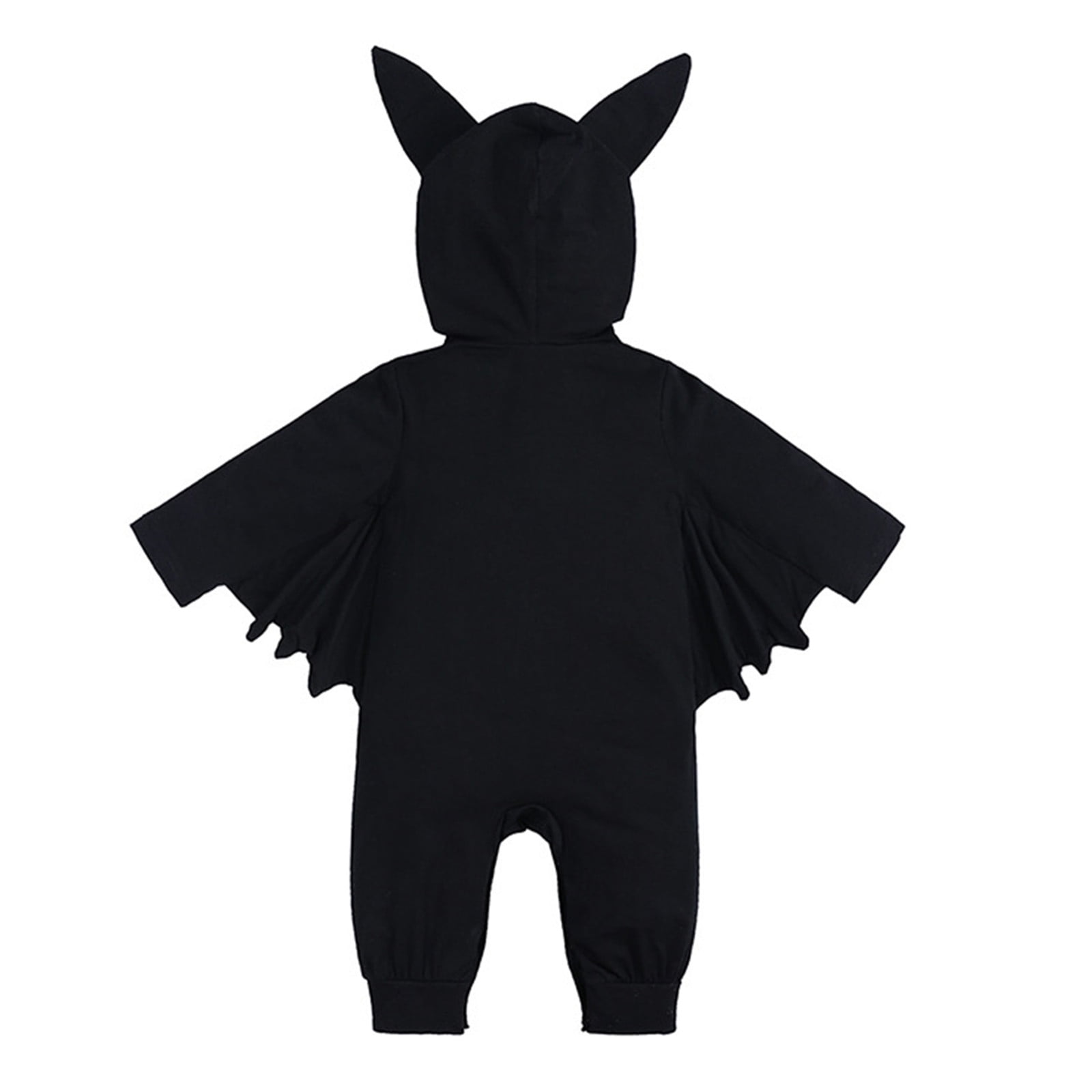 REDARER Halloween Baby Clothes - My First Halloween Outfit Baby Boy Girl Role Play Clothes Bat Clothes Hoodie Romper Playsuit Jumpsuits, Halloween Decorations,Color:4-Black Size:0-3 Months