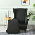 thumbnail image 4 of Destyer And Beautify Wing Chair Wing Chair Cover Effortless Beauty For Any Room Simple And Fashionable dark grey, 4 of 6