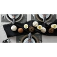 thumbnail image 6 of Contemporary Home Living Tweed Rectangular Placemats - 19" - Charcoal Gray - Set of 6, 6 of 6