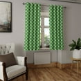 thumbnail image 2 of Ambesonne Scale Print Grommet Curtain, Leafy Fish Skin Motif, 50"x60", Fern Green, 2 of 5