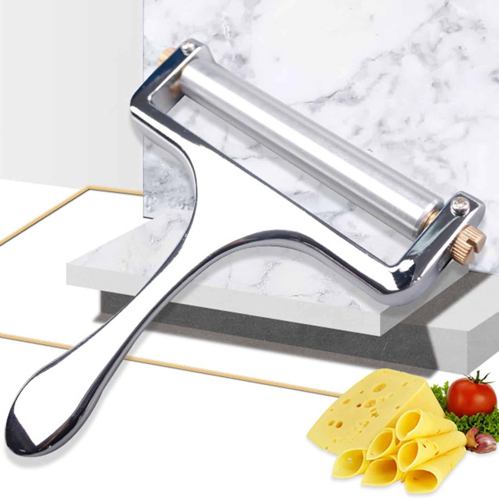 Protoiya Stainless Steel Cheese Slicer,Adjustable Cheese Shaver,for Cheddar, Gruyere, Raclette, Mozzarella Cheese Block,Thick and Thin Slicer, Cheese