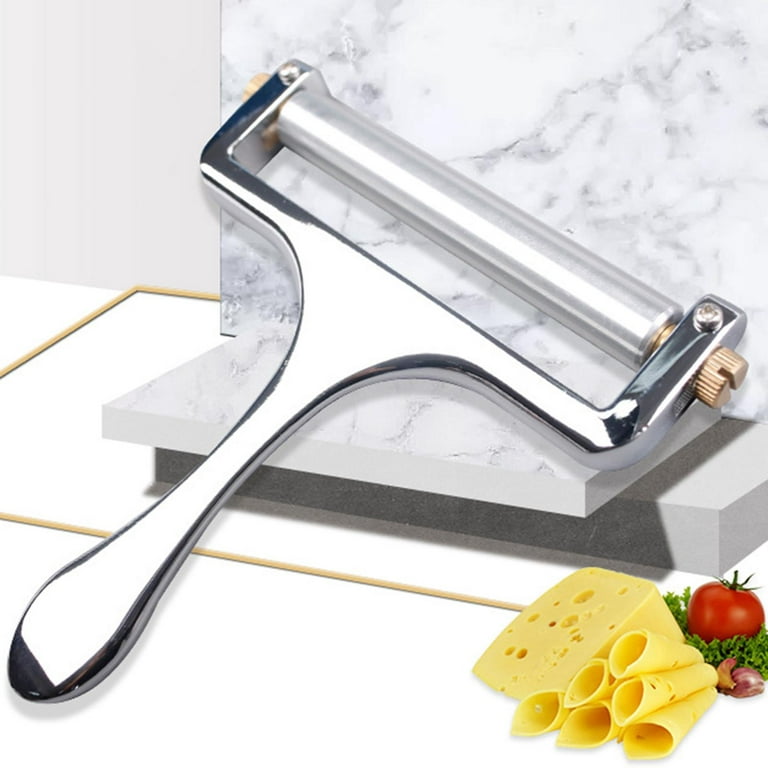 Stainless Steel Cheese Slicer, Adjustable Cheese Thickness, Heavy