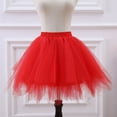 thumbnail image 2 of Tulle Skirt for Girls Layers Red Tutu Elastic Waist Ballet Dance Tutu Dress Birthday Party Dresses 2-12 Years, 2 of 5