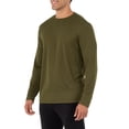 thumbnail image 4 of Athletic Works Men's and Big Men's Active Quick Dry Performance Long Sleeve T-Shirt, up to Size 5XL, 4 of 5