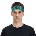 thumbnail image 2 of Daiia Around The Planet printed Men's Performance Headband,Sports Headbands,Moisture Wicking Workout Headband, 2 of 9