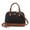 Black/Brown, variant on Purse for Women Crossbody Bags Classic Double Zip Top Handle Dome Satchel Bag