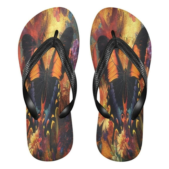 YAZAOOSummer Flip Flops Creatively Butterfly Blossom Beauty Simple Beach Sandals