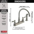 thumbnail image 4 of Delta Faucet Co Kitchen Faucet 2-Hndl Spry Ss 21996LF-SS, 4 of 6