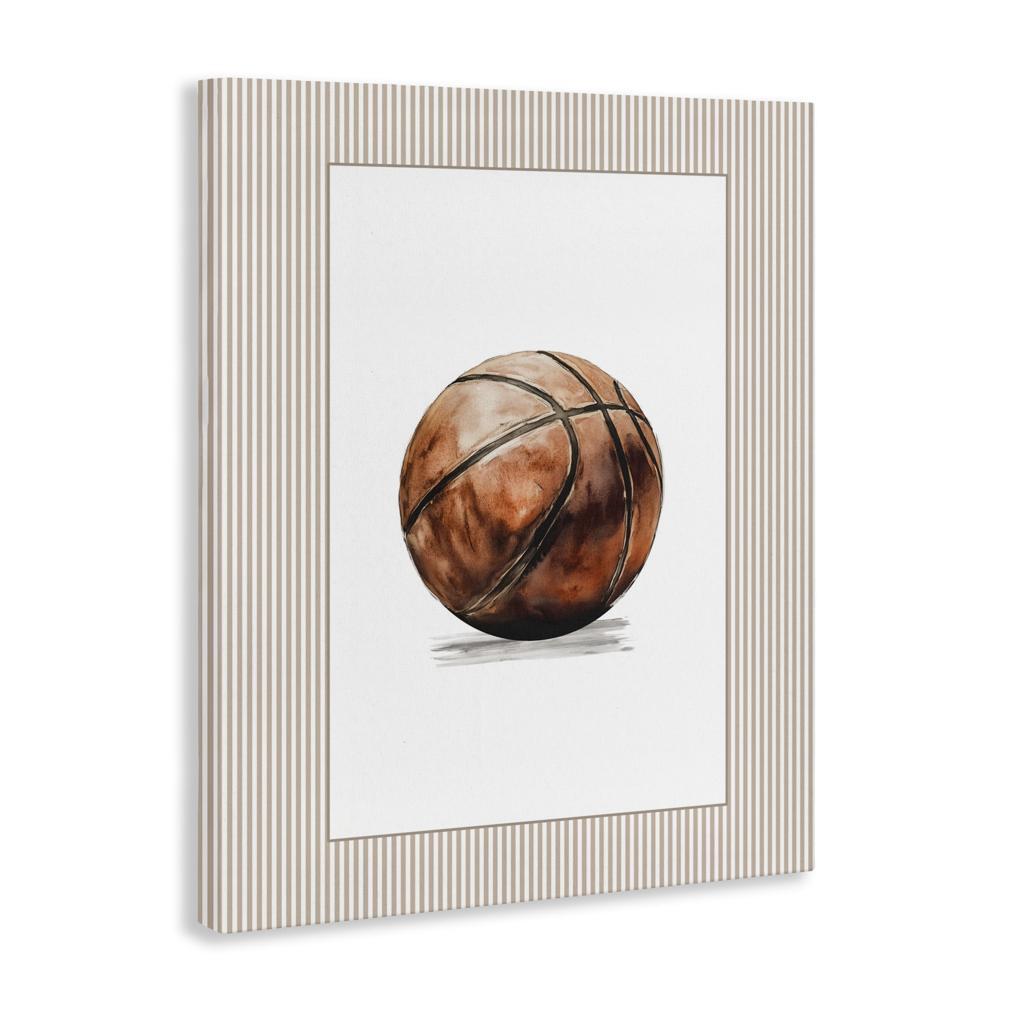 Stupell Industries Vintage Sports Basketball Canvas Wall Art, design by Christine Simpson Art