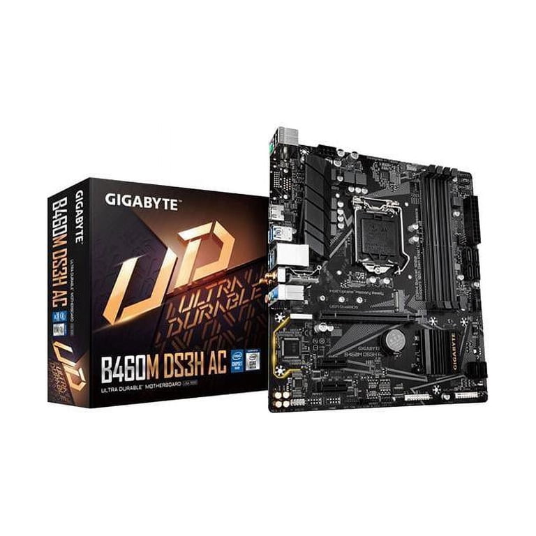 Gigabyte B460M DS3H AC-Y1 LGA 1200 Intel B460 SATA 6GBs Micro ATX