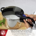 thumbnail image 6 of Magefesa Favorit 6.3-Quart Stainless Steel Stovetop Pressure Cooker, 6 of 9