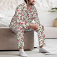 thumbnail image 7 of Hirioo Flower for Men's Pajama Sets 2 Piece Pjs Men's Long-Sleeved Pajama Set Button Down Sleepwear,S-XXL-X-Large, 7 of 7