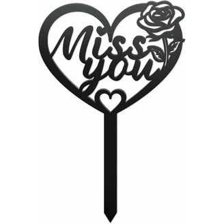 33CM Large Metal Mom Grave Decorations Sign Mum Cemetery Memorial Plaque Mom Forever In Our Hearts Remembrance Gifts For Loss Of Mom Plaque For Mother Graveside Graveyard Outdoor Heart Shape Decor