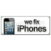 WE FIX IPHONES BANNER SIGN cell smart phones unlock cellphones mobile repairs
