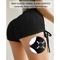 thumbnail image 2 of Vaslanda Booty Shorts Naughty Scrunch Butt Lifting Leggings Workout High Waisted Textured Bottom, 2 of 7