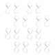thumbnail image 3 of Bathroom Curtain Locking Hooks Set of 16 Heavy Duty Shower Curtain Hangers for Bathroom and Kitchen Use, 3 of 3