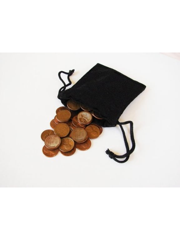 Collectible 100 U.S. Wheat Pennies With Steel Cents in a Custom Vx Investments Microfiber Pouch (2 Rolls of U.S. Wheat Cents), 100 Old Coins