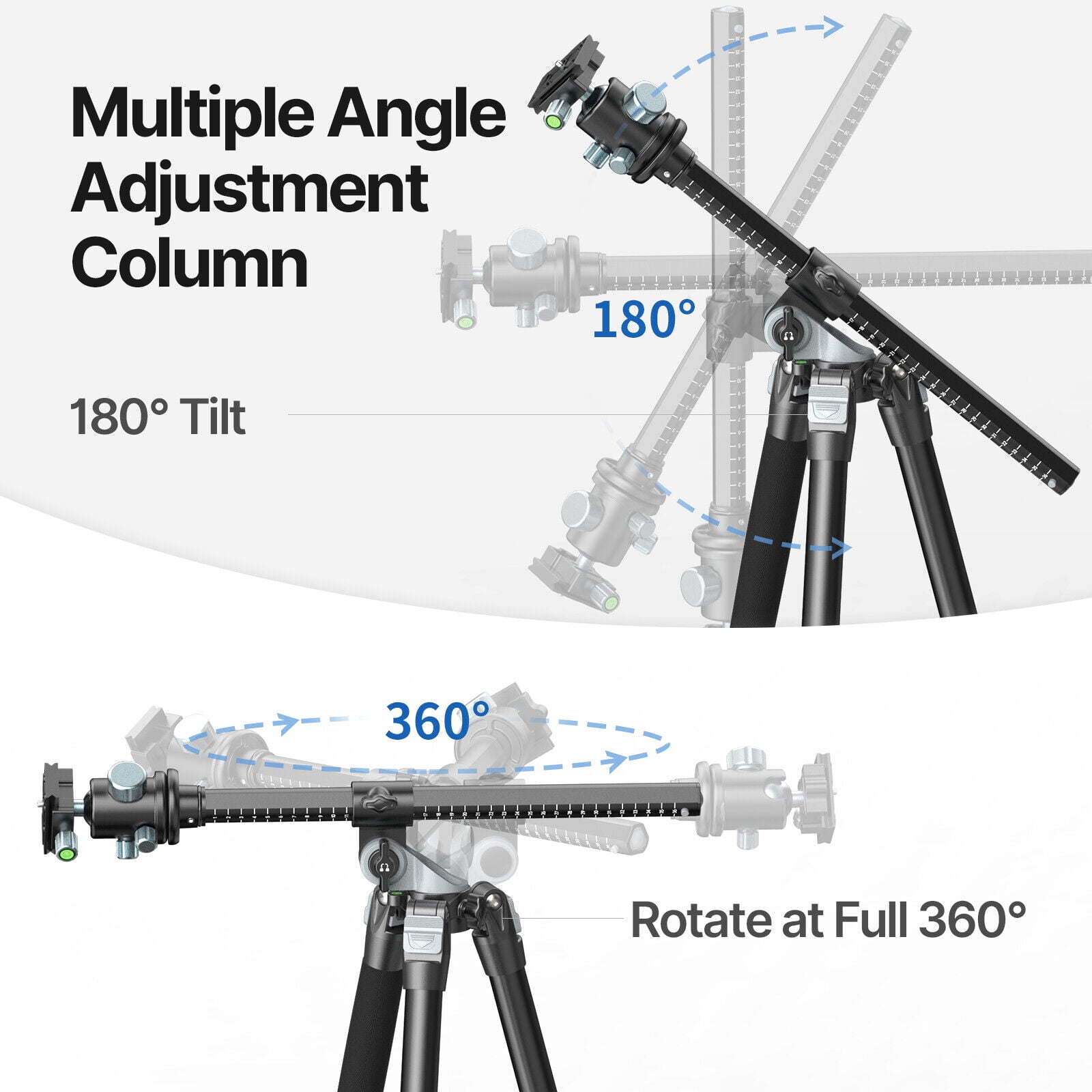 Ulanzi MT-59 Aluminum Multifunction Tripod & Monopod with 360° Ball Head, Arca-Compatible Camera Stand for DSLR Cameras & Smartphones