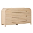 thumbnail image 5 of Walker Edison Contemporary Waterfall 6-Drawer Dresser, Coastal Oak, 5 of 14