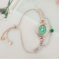 thumbnail image 1 of Fashion Diamond Studded Oval Pull-Out Female Student Bracelet Watch, 1 of 4