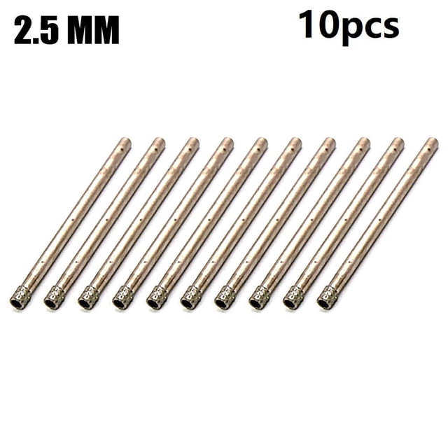 10Pc 0.8-4mm Rotary Diamond Burr Core Drill Bit Engraving 2.35mm For Glass Tile 2.5mm