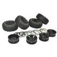 thumbnail image 5 of Crawler 96mm Tire Set 1.9Inch Beadlock Wheels Rims for RC4WD D90 Tamiya CC01, 5 of 5