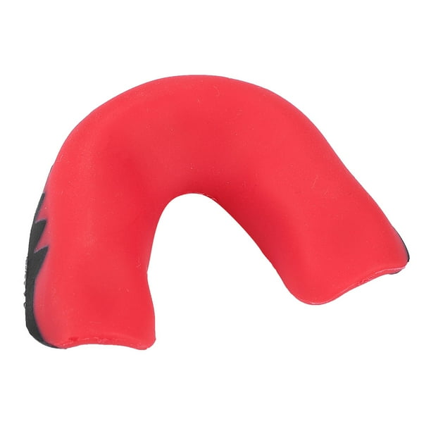 Guardia del Protector Bucal Adultos Boxeo de la Boca Taekwondo MMA Dientes Boquilla del Protector Negro y Rojo