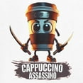 thumbnail image 3 of Cappuccino Assassino Men's V-Neck T-shirt Fun Italian Brainrot Gen Z Alpha Meme, 3 of 7
