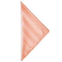 Ultimate Textile (10 Dozen) Satin-Stripe 20 x 20-Inch Cloth Dinner Napkins - for Wedding and Catering, Hotel or Home Dining use, Peach