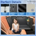 thumbnail image 6 of Back Seat Extender for Dogs, Hard Bottom Dog Car Seat Cover for Truck Back Seat, Upgraded PU Leather Dog Hammock for Car, Waterproof, Anti Scratch, Larger Space, Holds 400lbs, 6 of 7