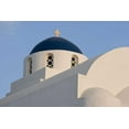 thumbnail image 2 of Young, Bill 14x11 White Modern Wood Framed Museum Art Print Titled - Greece, Santorini White church with blue dome, 2 of 4