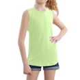 thumbnail image 2 of JAJAHO Girls Tank Tops Athletic Workout Racerback Summer Stretch Soft Sleeveless Crew Neck Basic Top For Kids Teens 1-17Y Sportswear, 2 of 4
