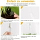 thumbnail image 5 of Bolas de riego para plantas, bolas de autorriego, bombillas de riego de plantas de vidrio transparente soplado a mano para uso interior y exterior, 2 hongos, 5 of 5