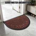 thumbnail image 6 of Partheme Door Mat Outdoor Indoor Entrance Doormat-Semicircular Durable Non Slip Front Door Mat for Outside Inside Entry Entryway Dirt Trapper for Muddy Paws and Shoes, D, 6 of 6