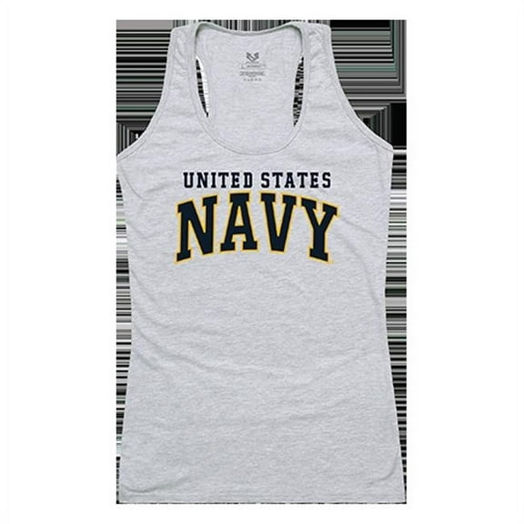 Rapid Dominance  US Navy 3 Graphic Tank Top, Heather Grey - Large