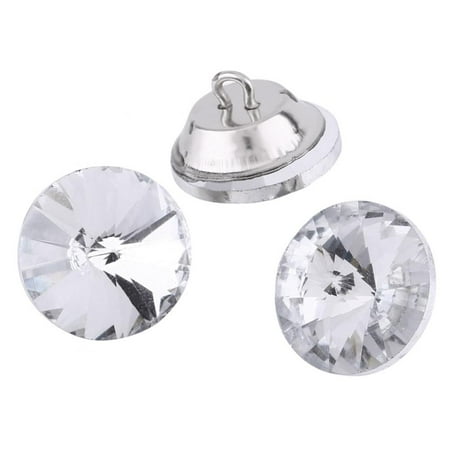 Effect Buttons - TOPINCN 50pcs Crystal Diamond Effect Sofa Headboard Upholstery Sewing Buttons
