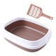 thumbnail image 5 of Cat Bedpan Semi caja de arena portátil con caja de arena duradera para s Marrón jinwen Bandeja de arena para gatos, 5 of 8