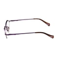 thumbnail image 4 of NEW THALIA BESO WOMENS/LADIES DESIGNER HALF-RIM BROWN / PURPLE CUTE DESIGN FOR YOUNG WOMEN TEENS PERFECT FOR SCHOOL FRAME DEMO LENSES 46-18-135 SPRING HINGES EYEGLASSES/SPECTACLES, 4 of 9