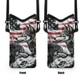 thumbnail image 6 of SEANATIVE Mini Cell Phone Crossbody Bag Neoprene Smartphone Wallet Bag Shockproof and Waterproof Compatible with Most Smartphones for Traveling Hiking Beach, 8 x 4 inch, American Flag Wolf Print, 6 of 7
