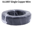 thumbnail image 3 of Cable de un solo núcleo de 5 m/50 m, cable de cobre estañado de PVC UL1007, cable sólido de 14/16/18/20/22/24/26 AWG, cable eléctrico para equipos de bricolaje, 3 of 5